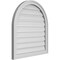 Ekena Millwork Round Top Surface Mount PVC Gable Vent: Functional, w/ 2"W x 1-1/2"P Brickmould Frame, 26"W x 28"H GVPRT26X2802SF - alternate 2